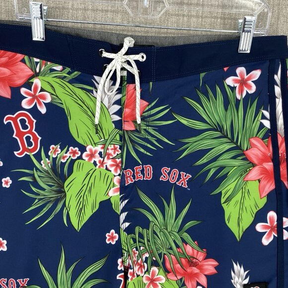 Boston Red Sox Hurley 47 Board Shorts 34 MLB Hawaiian Phantom Tropics 5.5" - Picture 3 of 12